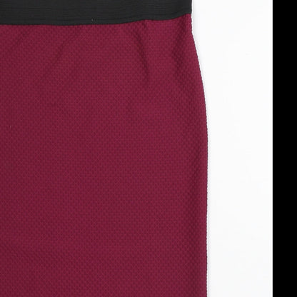 Internationale Womens Pink Polyester Straight & Pencil Skirt Size 12