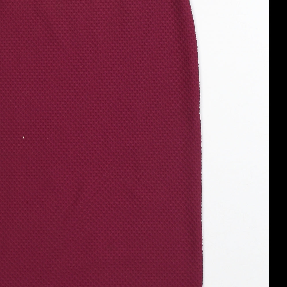 Internationale Womens Pink Polyester Straight & Pencil Skirt Size 12