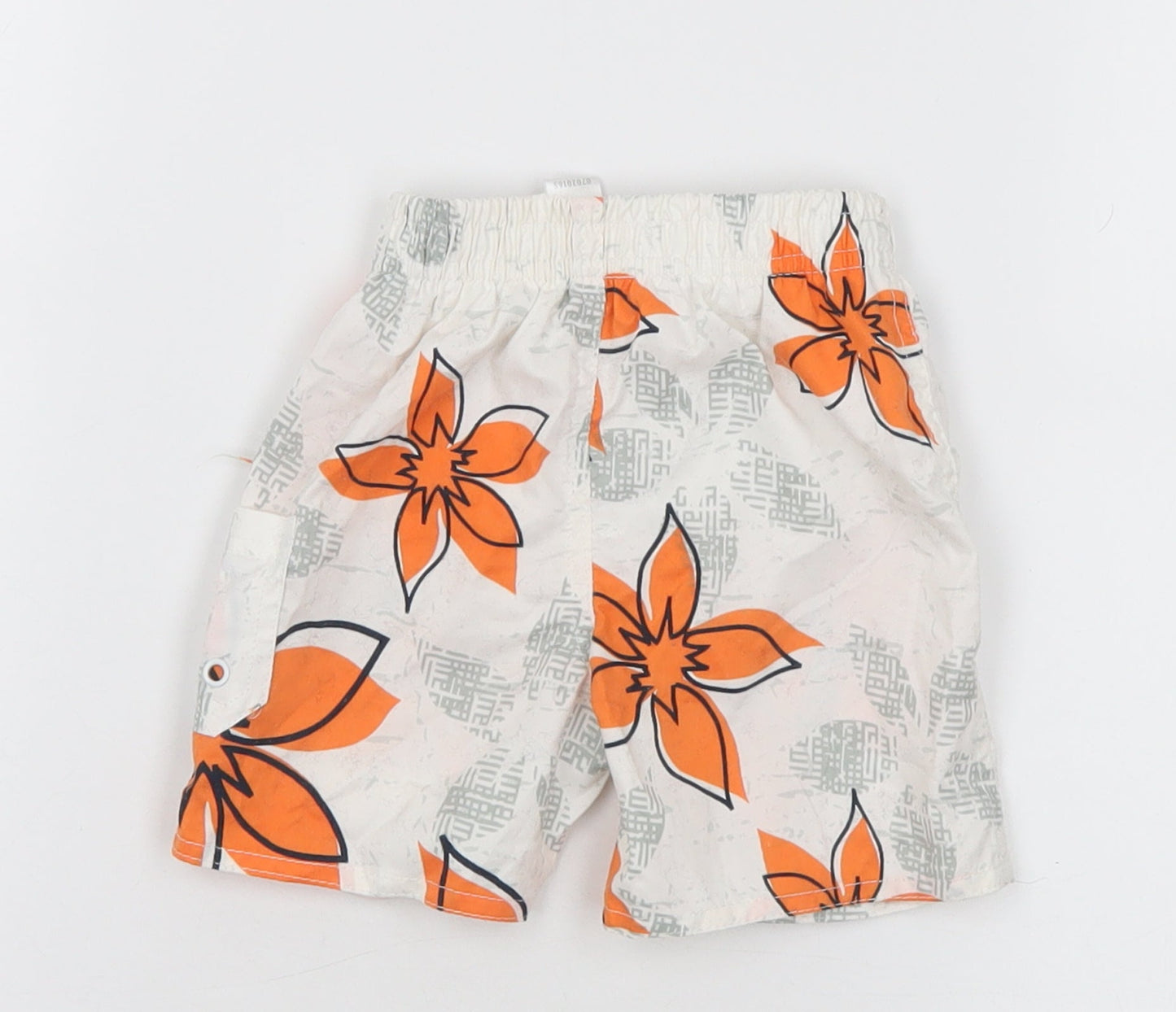Tots Boys Multicoloured Floral Polyester Cropped Trousers Size 6-9 Months