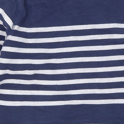 Gap Boys Multicoloured Striped Cotton Pullover Sweatshirt Size 2 Years - Sea