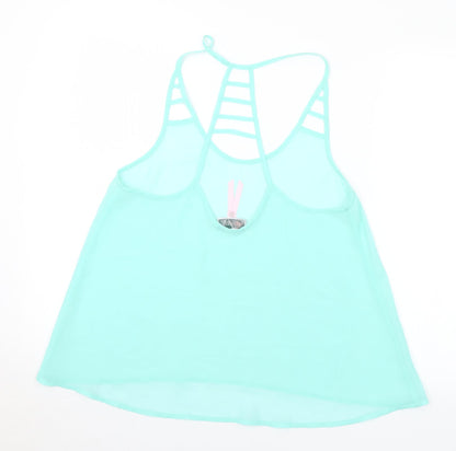 Womens UK Size 10 Lipsy Green Camisole Blouse
