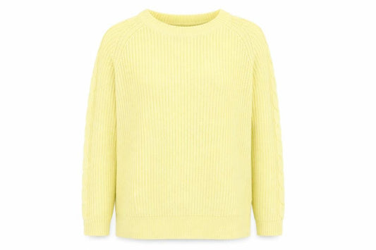 Womens UK Size L b.young Yellow Pullover Jumper