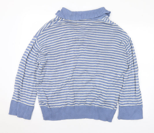 Womens UK Size L Gallery Blue Pullover Jumper