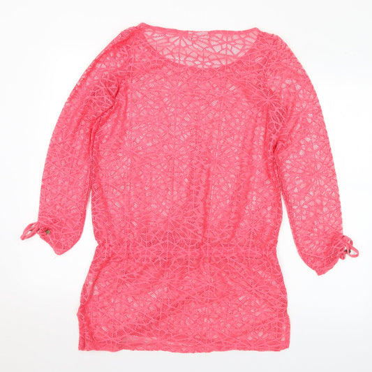 Womens UK Size 8 NEXT Pink Shrug Jumper