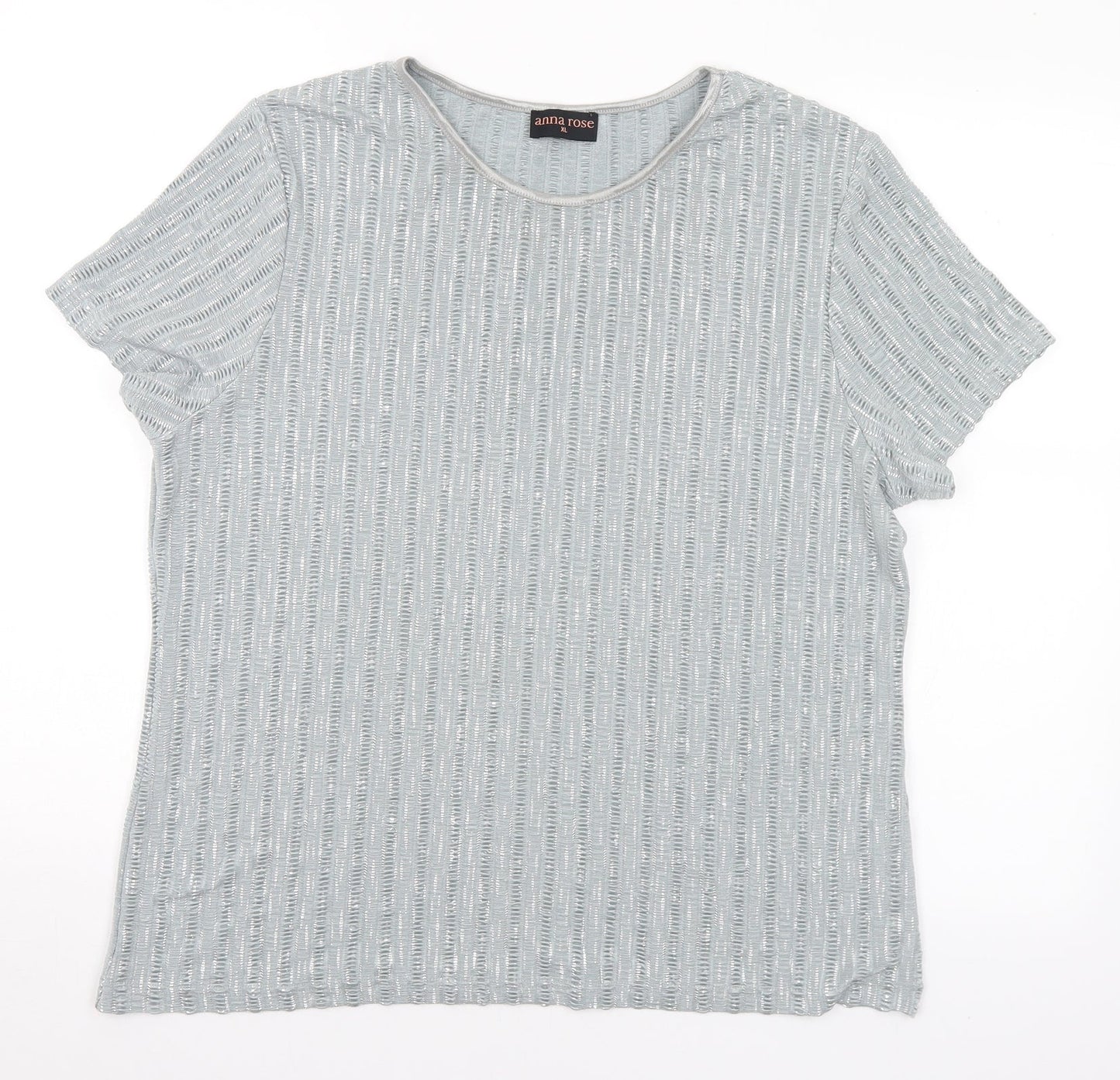Womens UK Size L Anna Rose Grey Basic Blouse