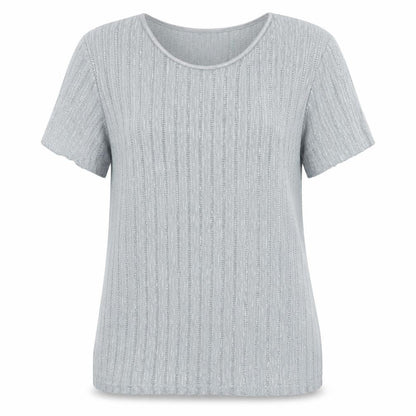 Womens UK Size L Anna Rose Grey Basic Blouse