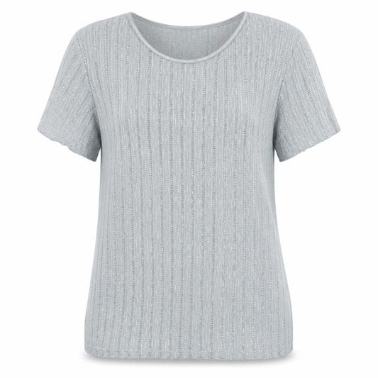 Womens UK Size L Anna Rose Grey Basic Blouse