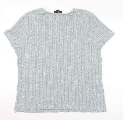 Womens UK Size L Anna Rose Grey Basic Blouse
