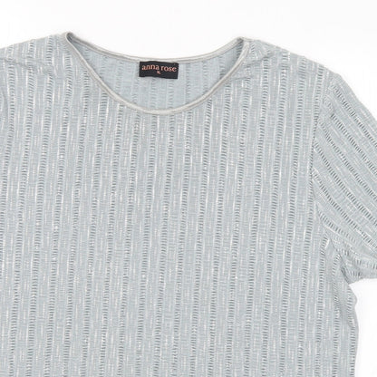 Womens UK Size L Anna Rose Grey Basic Blouse