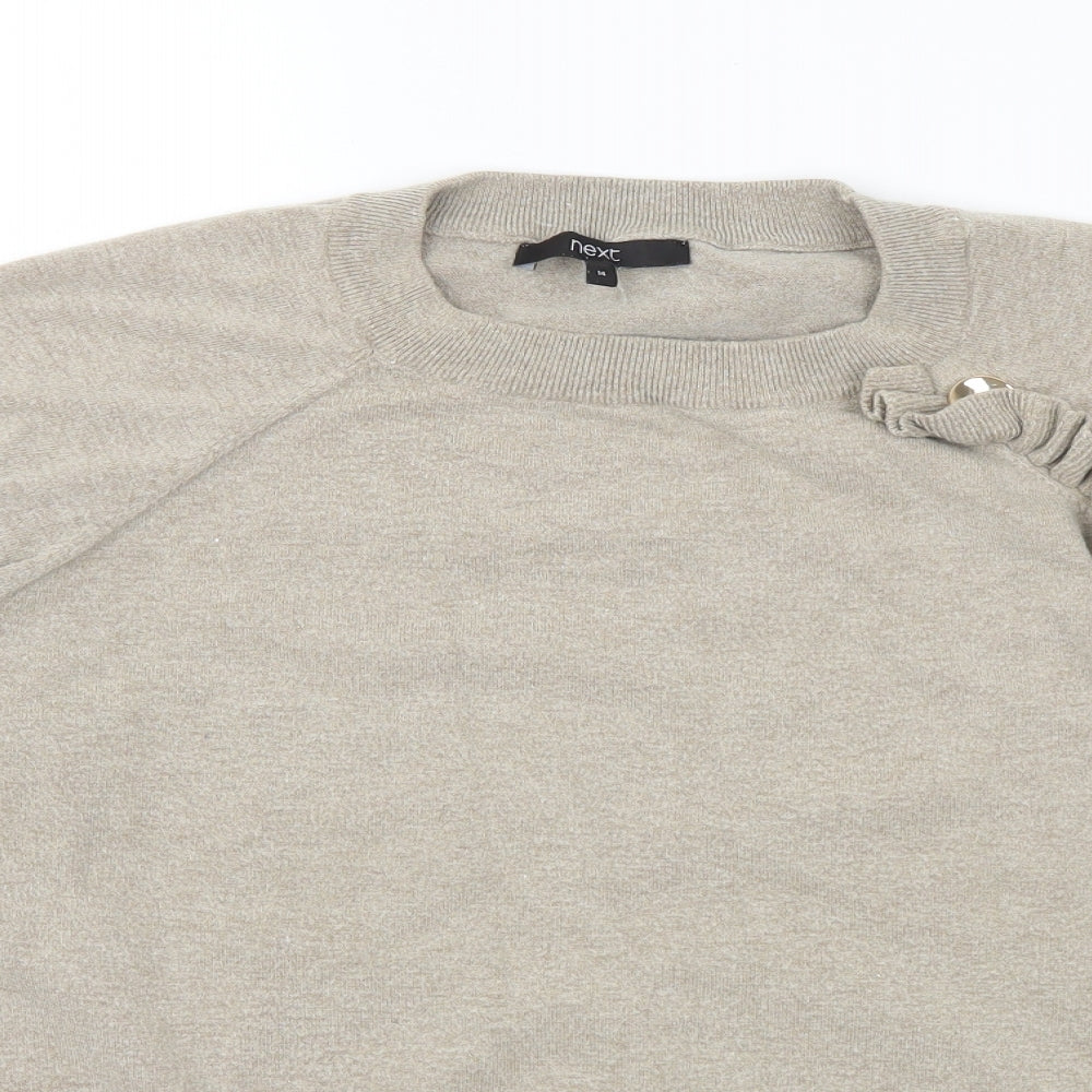 Womens UK Size 14 NEXT Grey Pullover Jumper