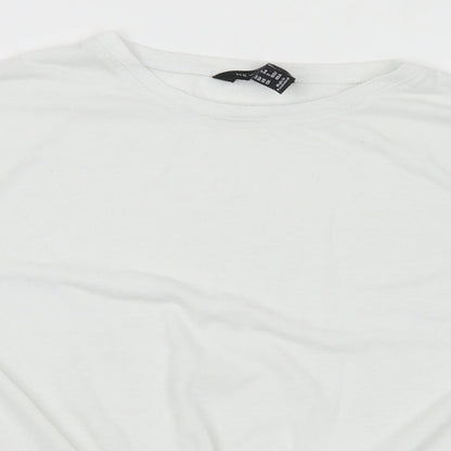 Womens UK Size 6 New Look White Basic T-Shirt
