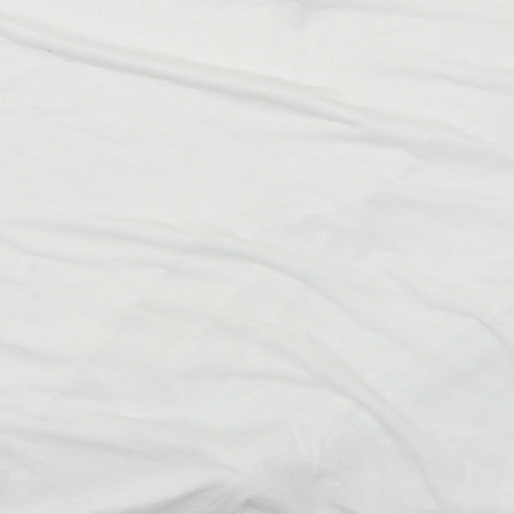 Womens UK Size 6 New Look White Basic T-Shirt