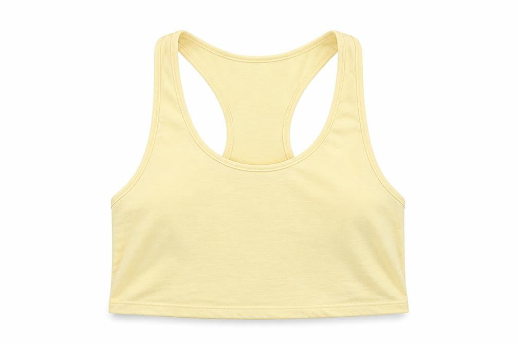 Womens UK Size 6 ASOS Yellow Cropped Tank