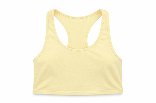 Womens UK Size 6 ASOS Yellow Cropped Tank