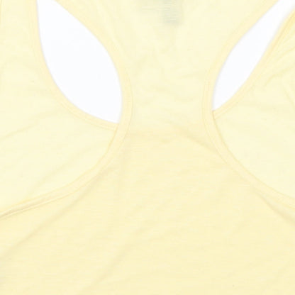 Womens UK Size 6 ASOS Yellow Cropped Tank