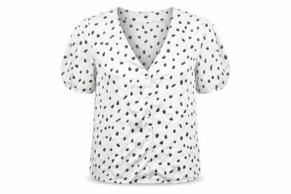 Womens UK Size 6 ASOS White Basic Button-Up