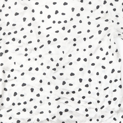 Womens UK Size 6 ASOS White Basic Button-Up