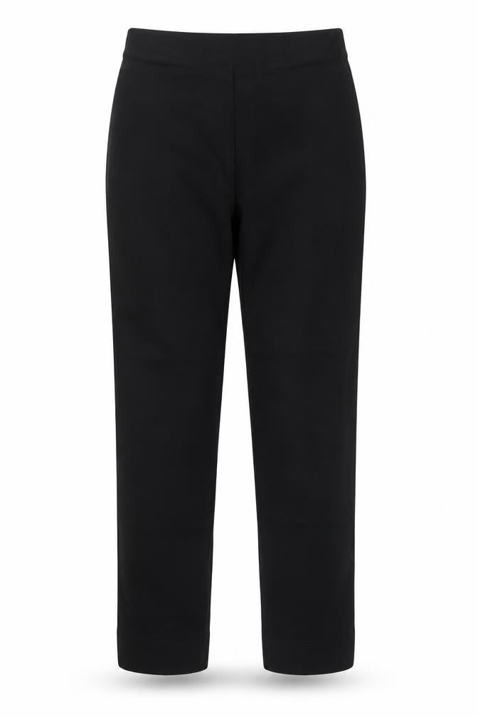 Womens UK Size 12 Gallery Regular Fit Carrot Black Trousers