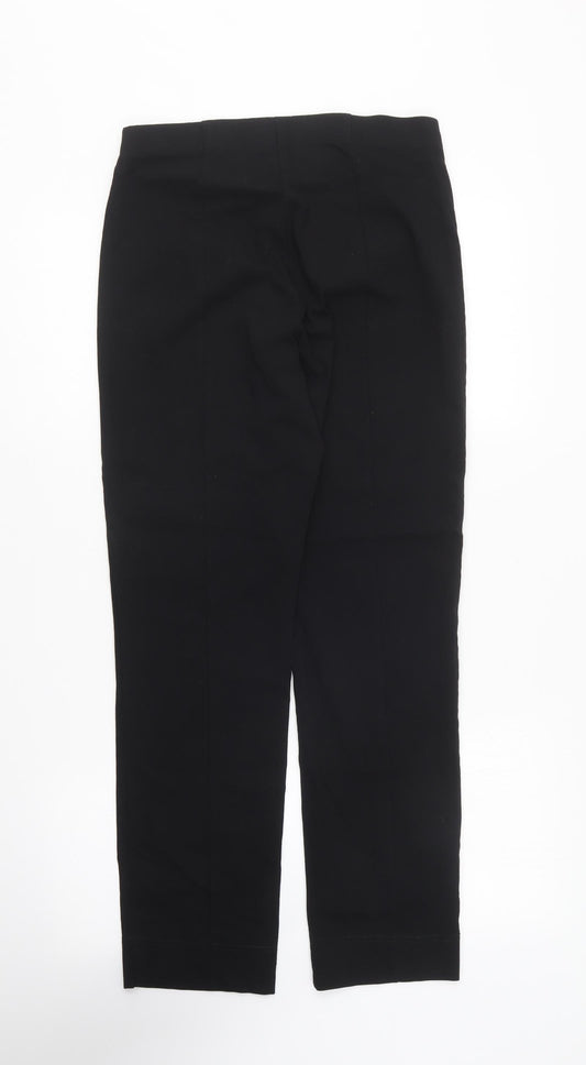 Womens UK Size 12 Gallery Regular Fit Carrot Black Trousers