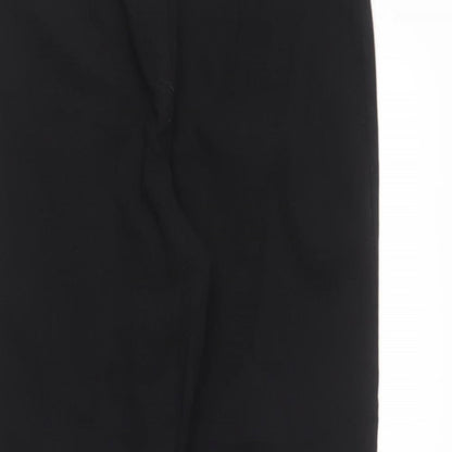 Womens UK Size 12 Gallery Regular Fit Carrot Black Trousers