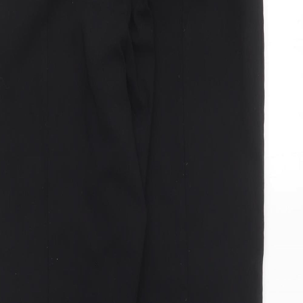 Womens UK Size 12 Gallery Regular Fit Carrot Black Trousers