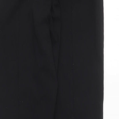Womens UK Size 12 Gallery Regular Fit Carrot Black Trousers