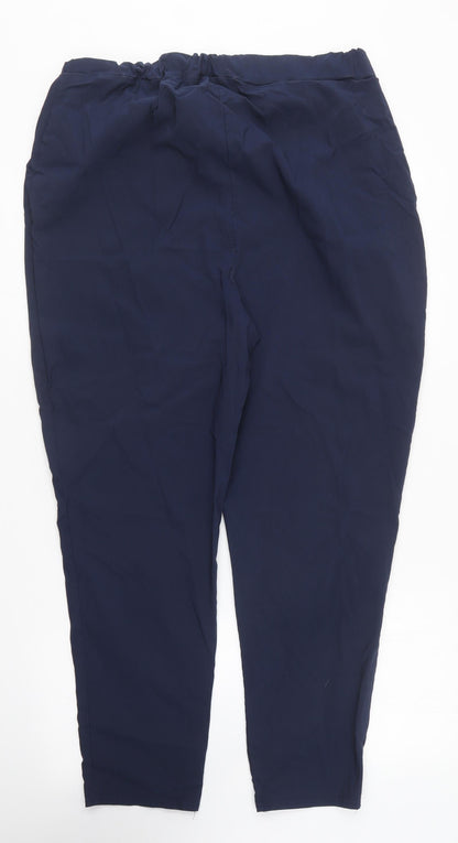 Womens UK Size 20 Boohoo Regular Fit  Blue Trousers