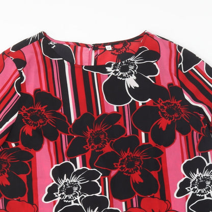 Womens UK Size 16 Preworn Multicoloured Basic Blouse