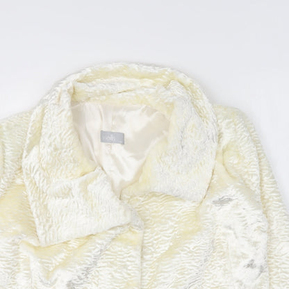 Womens UK Size M Wallis Ivory Jacket