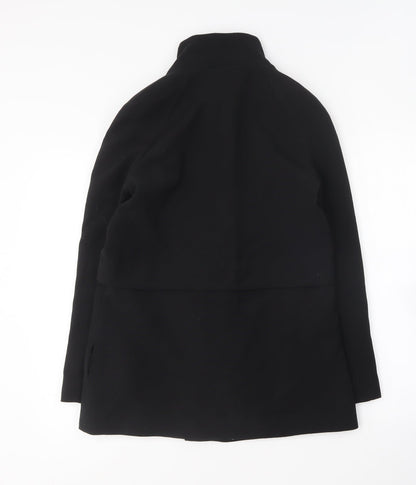 Mango Womens Black Overcoat Coat Size XS