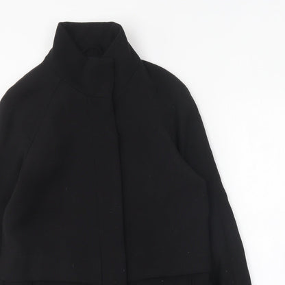 Mango Womens Black Overcoat Coat Size XS