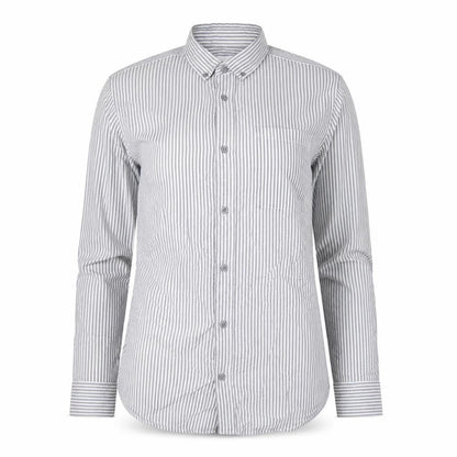 Womens UK Size S Linea Blue Jersey Button-Up
