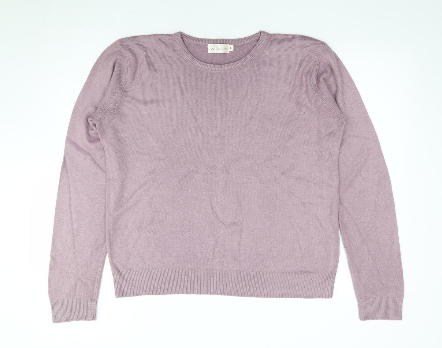 Womens UK Size L Bonmarché Purple Pullover Jumper