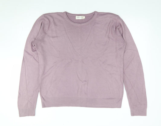 Womens UK Size L Bonmarché Purple Pullover Jumper