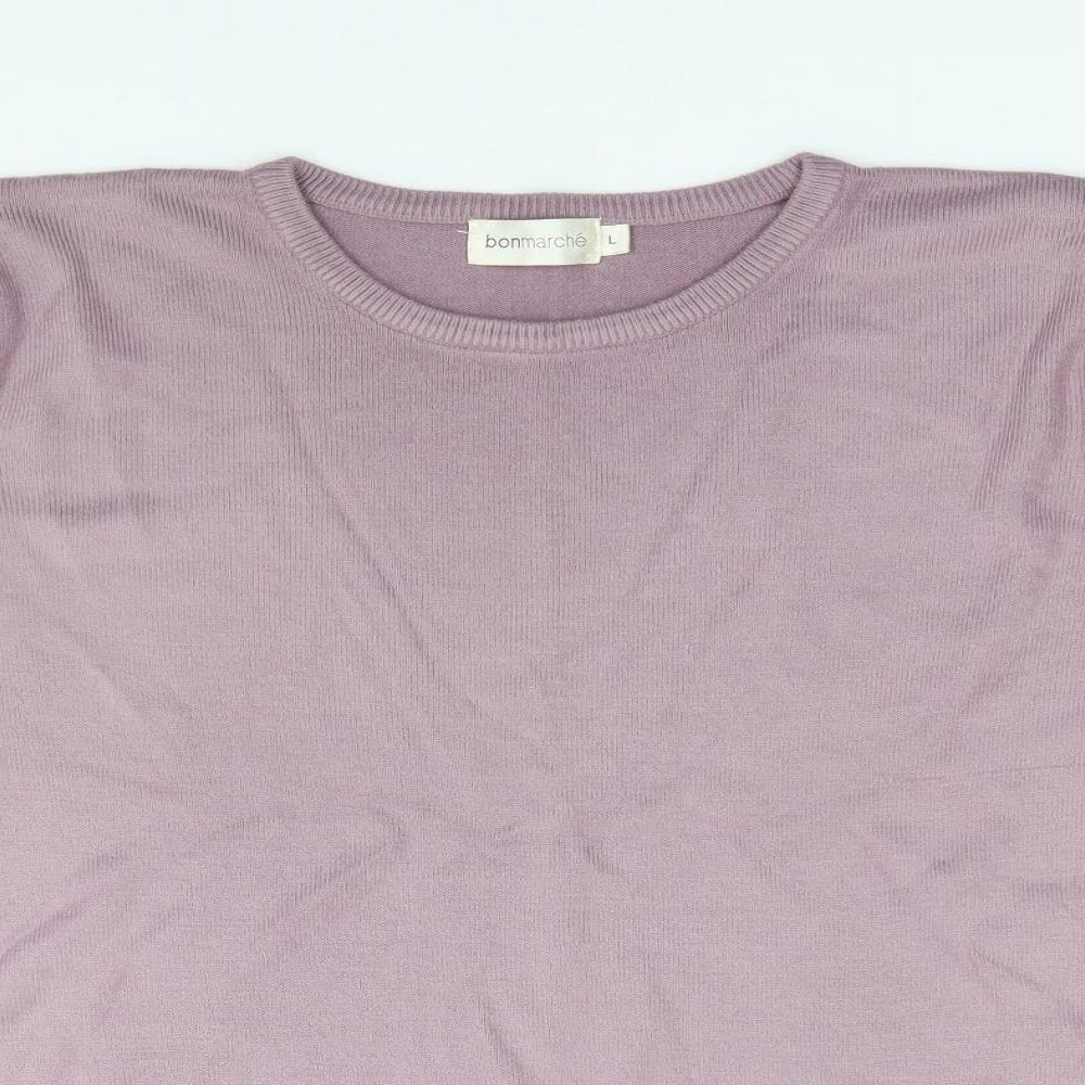 Womens UK Size L Bonmarché Purple Pullover Jumper