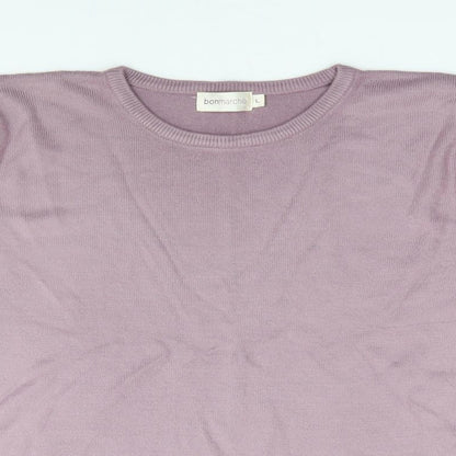 Womens UK Size L Bonmarché Purple Pullover Jumper