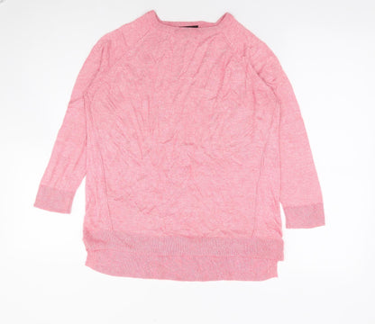 Womens UK Size 14 Warehouse Pink Pullover Jumper