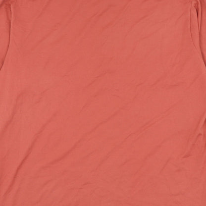 Gabucci Mens Red Cotton Polo Size L Collared Pullover