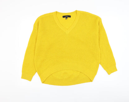 Womens UK Size S Vera Moda Yellow Pullover Jumper
