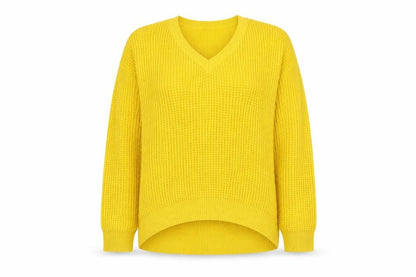 Womens UK Size S Vera Moda Yellow Pullover Jumper