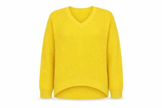 Womens UK Size S Vera Moda Yellow Pullover Jumper