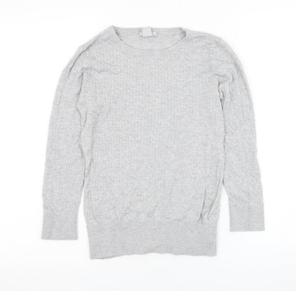 Womens UK Size S H&M Grey Pullover Jumper