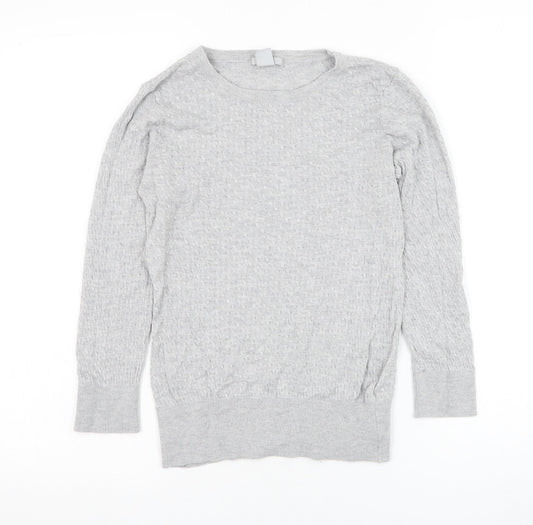 Womens UK Size S H&M Grey Pullover Jumper