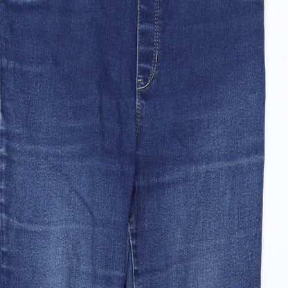 George Womens Blue Cotton Jegging Jeans Size 10 L28 in Regular
