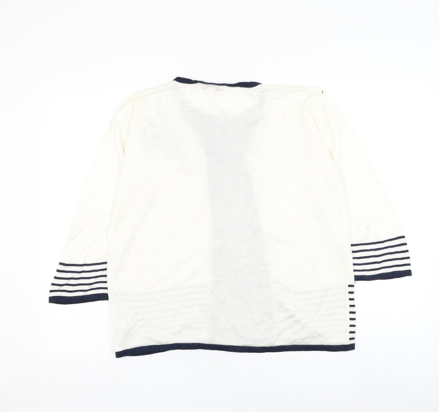 Womens UK Size L Reflect White Pullover Jumper