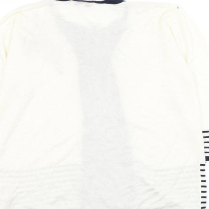 Womens UK Size L Reflect White Pullover Jumper