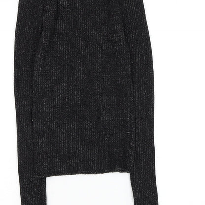 FOREVER 21 Womens Black Round Neck Polyester Pullover Jumper Size M