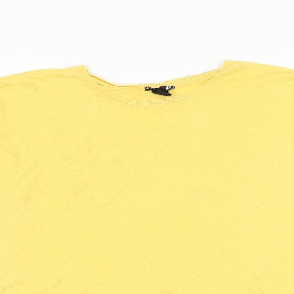 Womens UK Size M H&M Yellow Pullover Jumper