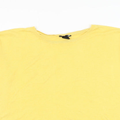 Womens UK Size M H&M Yellow Pullover Jumper