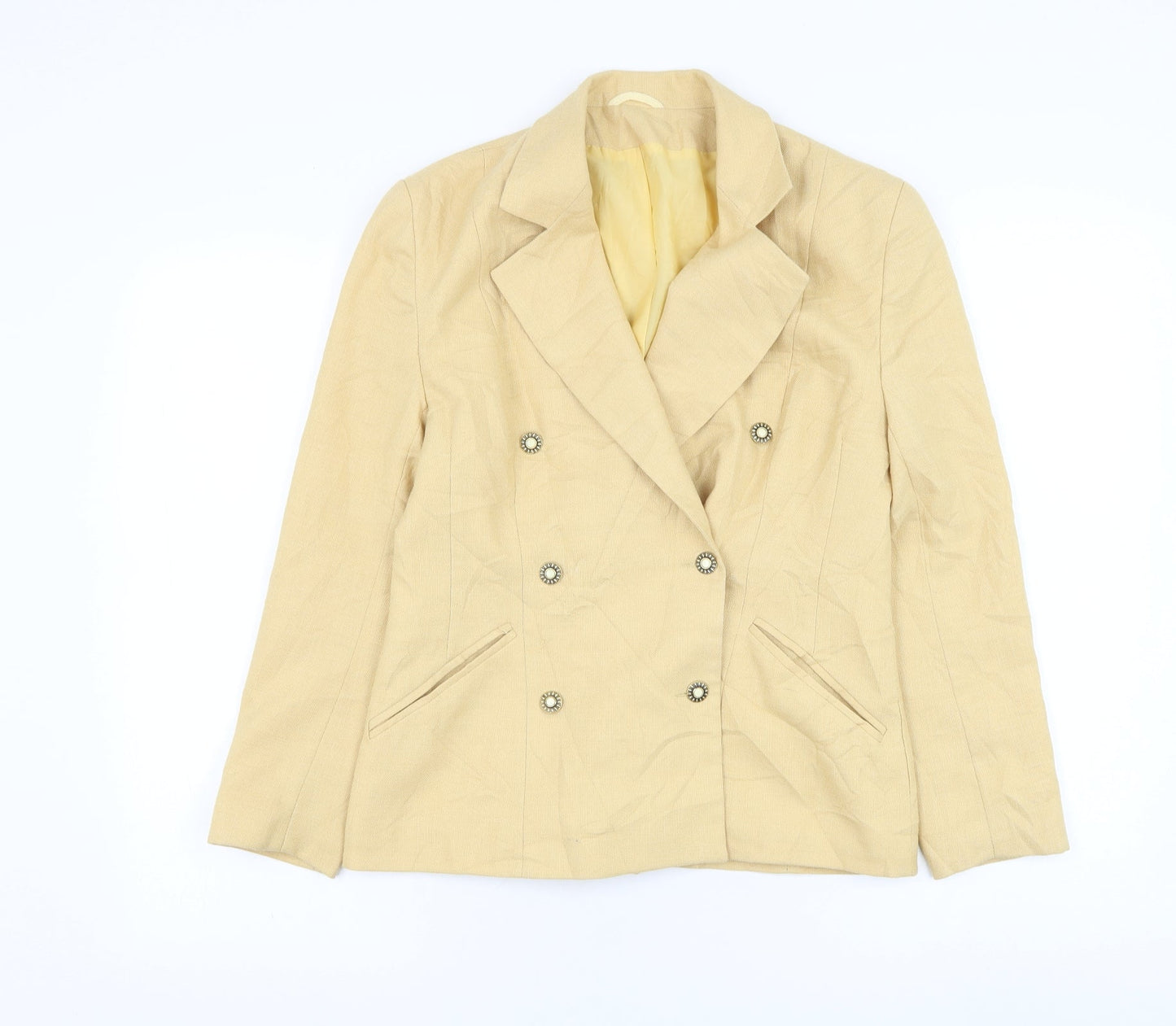 Womens UK Size 10 Anne Brooks Yellow Jacket